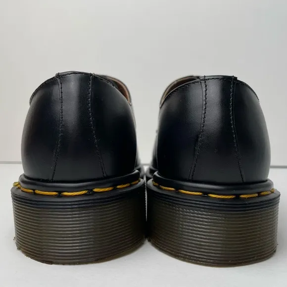 Vintage Dr. Martens 1925 Black Leather Steel Toe Oxfords MIE Shoes UK 4