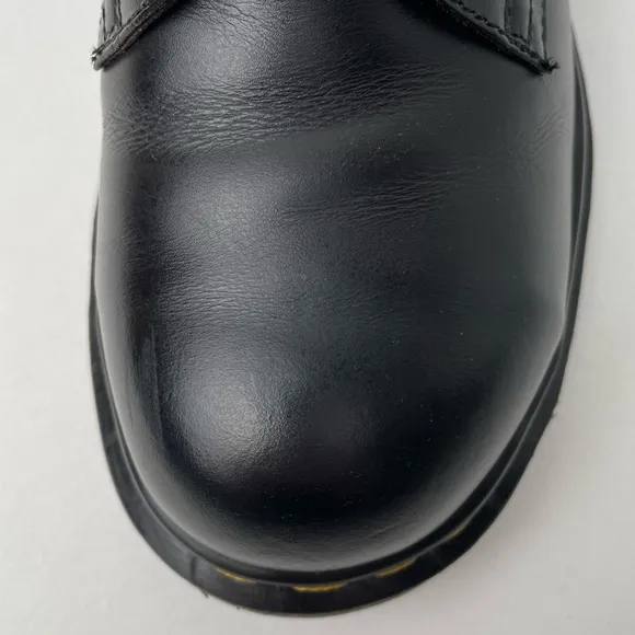 Vintage Dr. Martens 1925 Black Leather Steel Toe Oxfords MIE Shoes UK 4