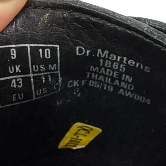 Vintage Dr. Martens Black Leather Monk Strap Oxfords Shoes M 10 L 11