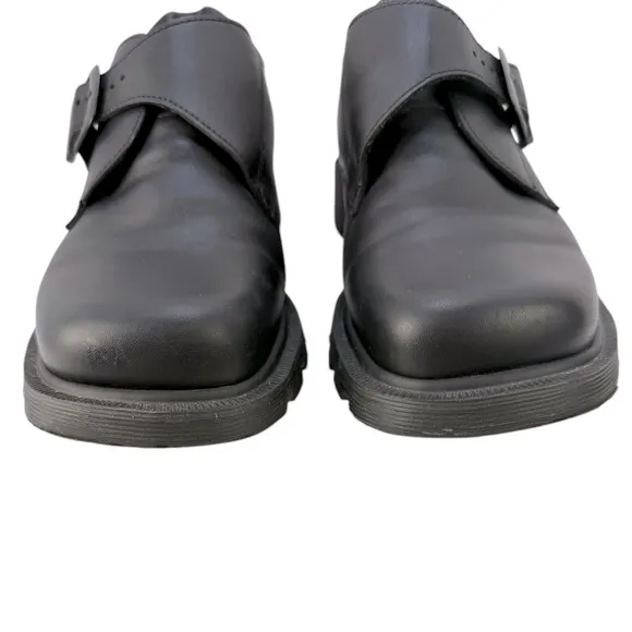 Vintage Dr. Martens Black Leather Monk Strap Oxfords Shoes M 10 L 11