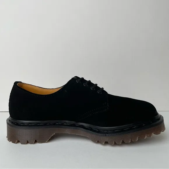 Vintage Dr. Martens MIE Deadstock Black Suede Oxfords UK 5