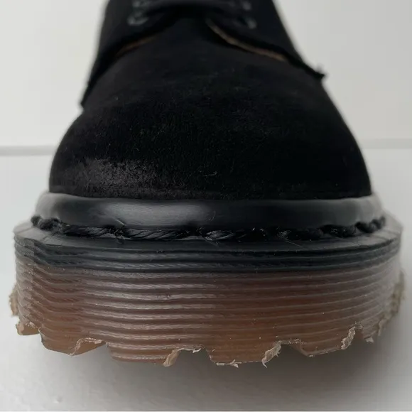 Vintage Dr. Martens MIE Deadstock Black Suede Oxfords UK 5