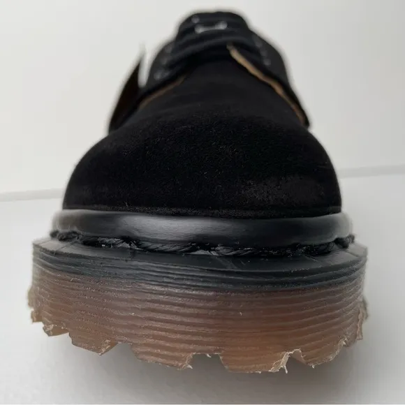 Vintage Dr. Martens MIE Deadstock Black Suede Oxfords UK 5