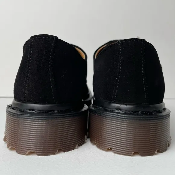 Vintage Dr. Martens MIE Deadstock Black Suede Oxfords UK 5