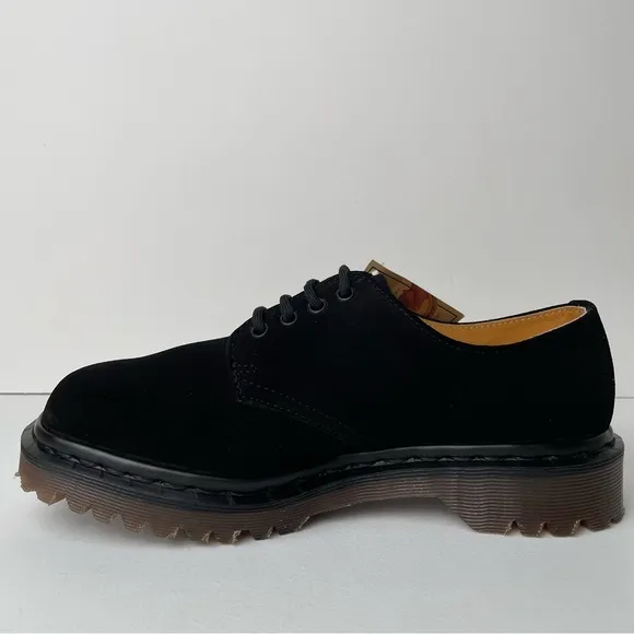 Vintage Dr. Martens MIE Deadstock Black Suede Oxfords UK 5