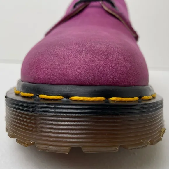Vintage Dr. Martens MIE Pink Leather Oxfords Shoes UK 4