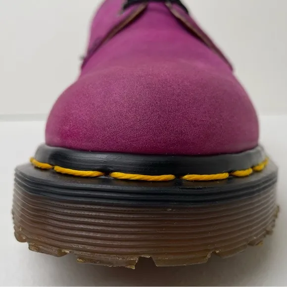 Vintage Dr. Martens MIE Pink Leather Oxfords Shoes UK 4
