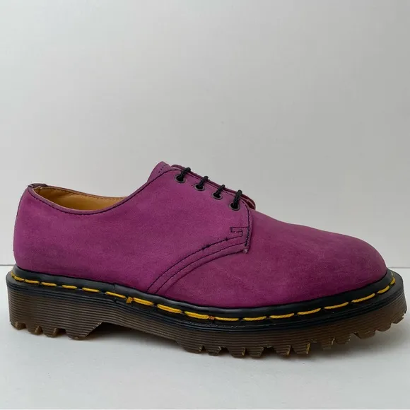 Vintage Dr. Martens MIE Pink Leather Oxfords Shoes UK 4
