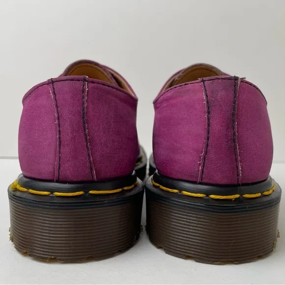 Vintage Dr. Martens MIE Pink Leather Oxfords Shoes UK 4