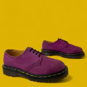 Vintage Dr. Martens MIE Pink Leather Oxfords Shoes UK 4