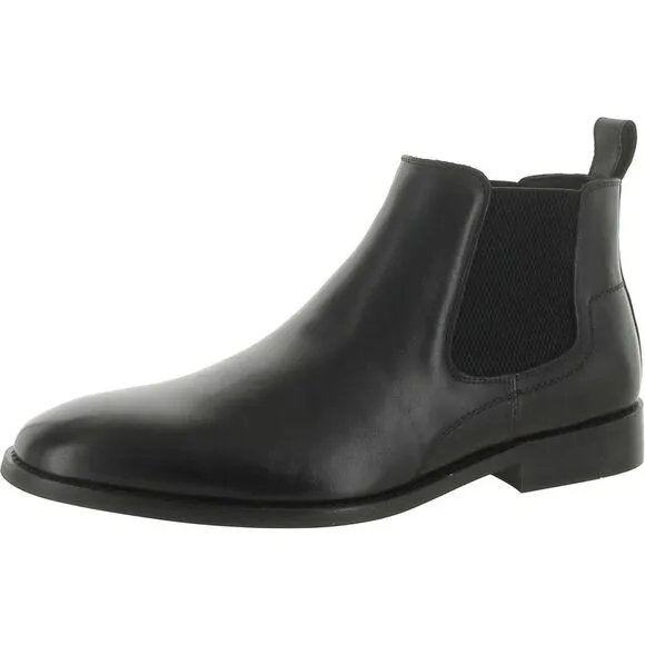 Vintage Foundry Co. Mens Darwin Black Leather Dressy Oxfords New
