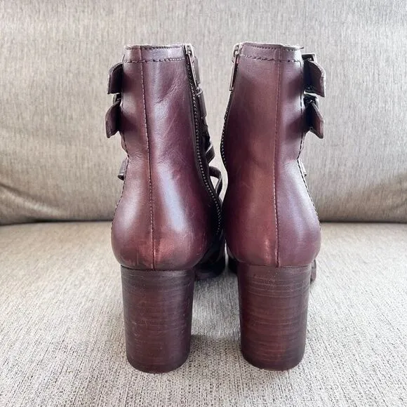 Vintage Foundry Co. Women's Lilith Open Toe Shoe Boot Sz 9