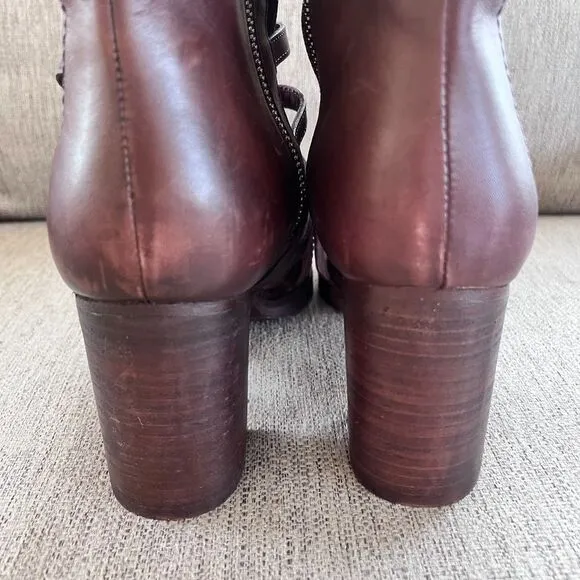 Vintage Foundry Co. Women's Lilith Open Toe Shoe Boot Sz 9