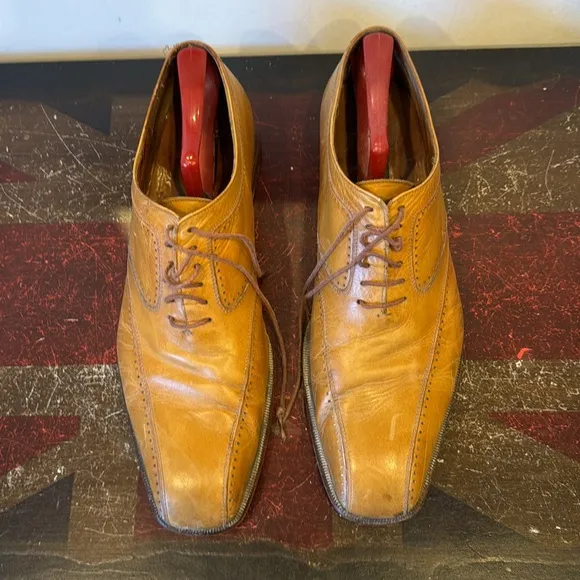 Vintage Fratelli Rossetti light tan leather oxfords - Italian made &amp; bought