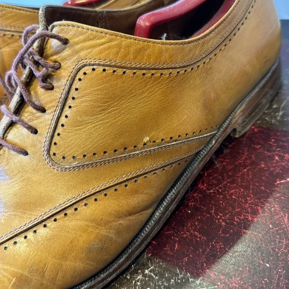 Vintage Fratelli Rossetti light tan leather oxfords - Italian made &amp; bought