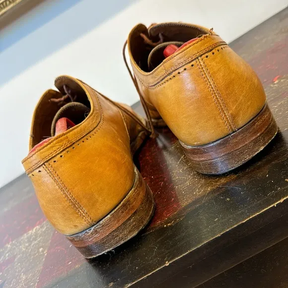 Vintage Fratelli Rossetti light tan leather oxfords - Italian made &amp; bought
