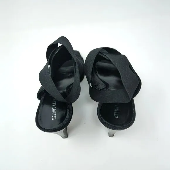 Vintage Helmut Lang Black Heels 9.5 Open Toe