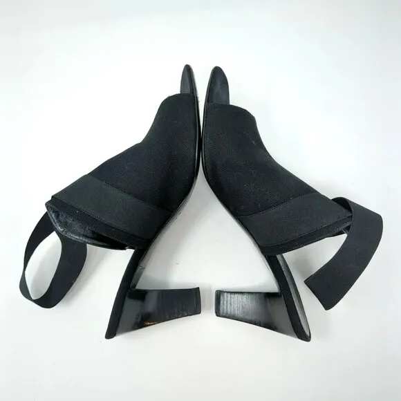 Vintage Helmut Lang Black Heels 9.5 Open Toe