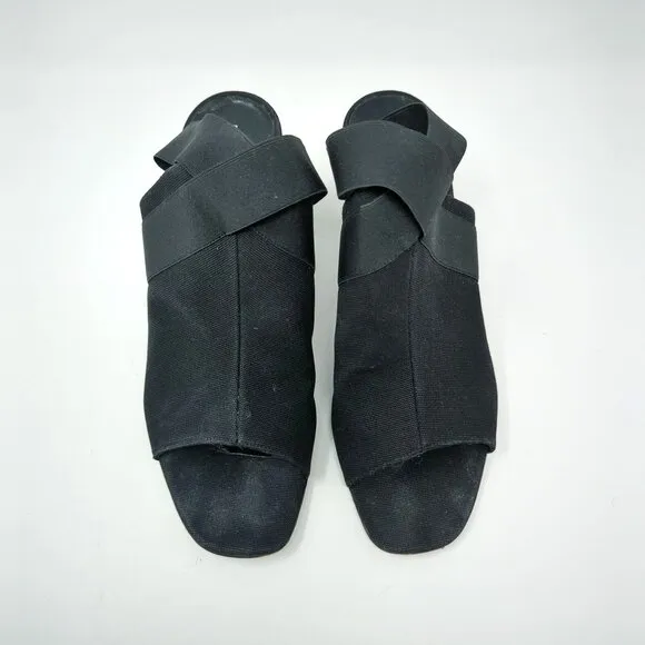 Vintage Helmut Lang Black Heels 9.5 Open Toe