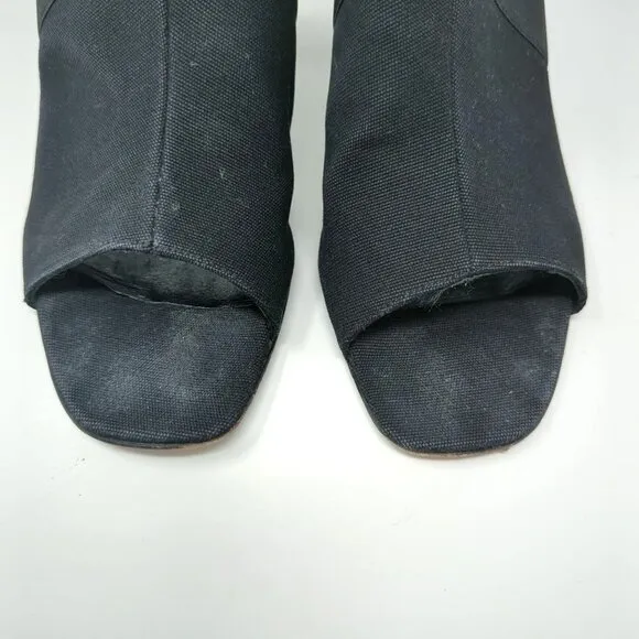 Vintage Helmut Lang Black Heels 9.5 Open Toe