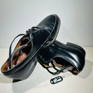 Vintage Hy-Test Safety Black Men’s US 9 D Leather Oxfords Shoes