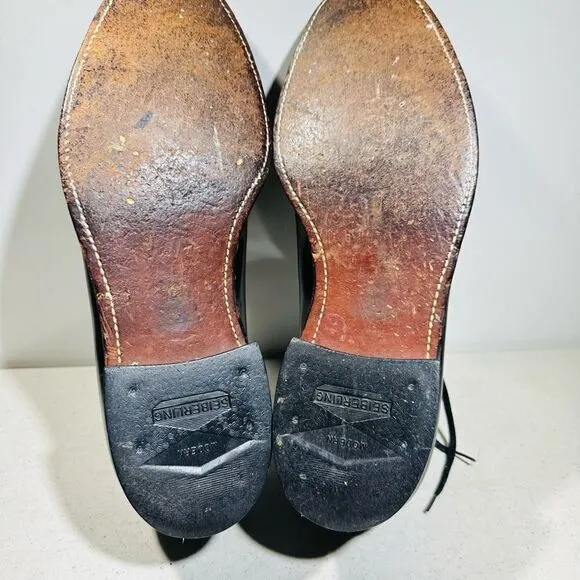 Vintage Hy-Test Safety Black Men’s US 9 D Leather Oxfords Shoes