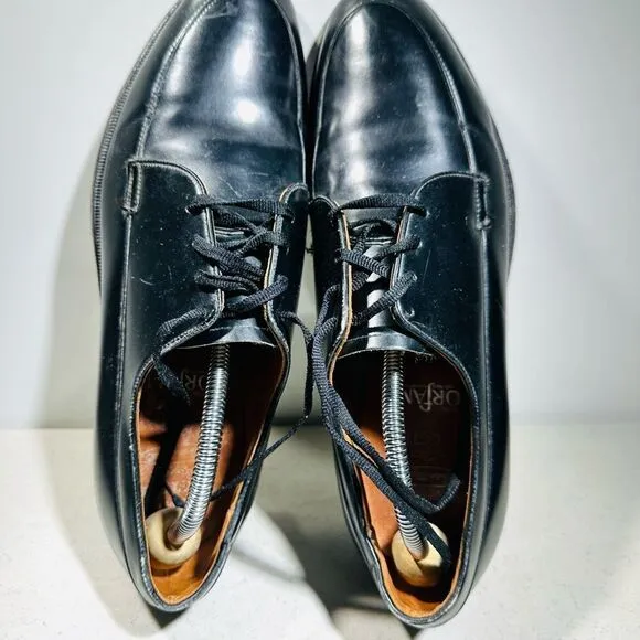 Vintage Hy-Test Safety Black Men’s US 9 D Leather Oxfords Shoes