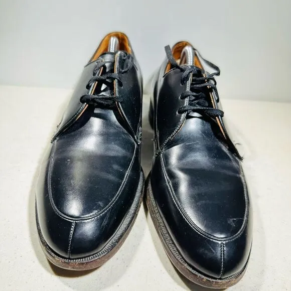 Vintage Hy-Test Safety Black Men’s US 9 D Leather Oxfords Shoes