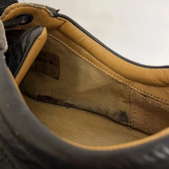 Vintage Leather Black Tie Oxfords Dr Martens