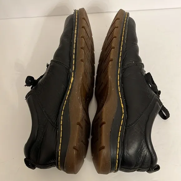 Vintage Leather Black Tie Oxfords Dr Martens
