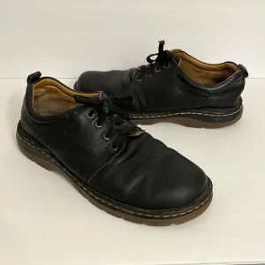 Vintage Leather Black Tie Oxfords Dr Martens