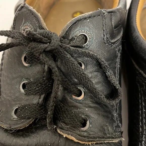 Vintage Leather Black Tie Oxfords Dr Martens