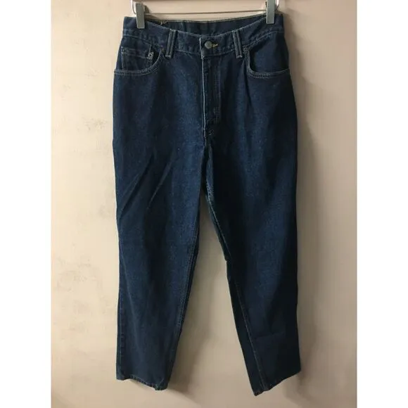 Vintage Levi’s 550s Dark Wash Relaxed Fit Tapered Leg Jeans Size 10 EUC