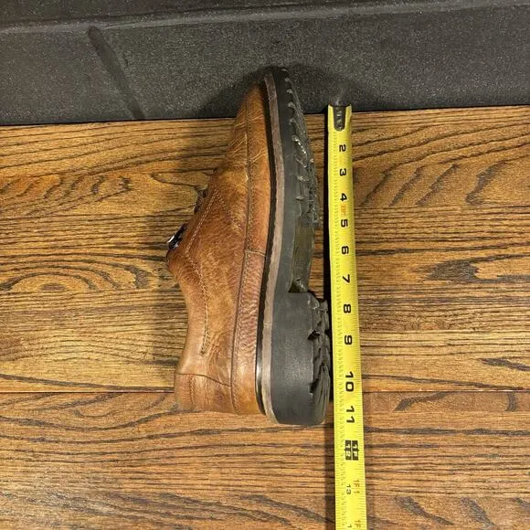 Vintage R.J. Colt Buffalo Chunky Brown Leather Platform Oxfords Men’s 7.5