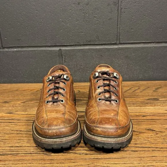 Vintage R.J. Colt Buffalo Chunky Brown Leather Platform Oxfords Men’s 7.5