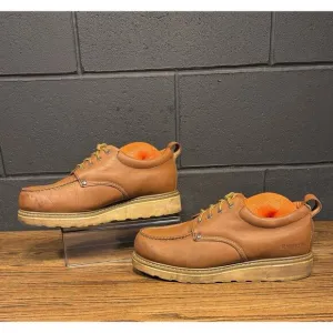Vintage Sears Die Hard Sure Track Brown Leather Moc Toe Oxfords Men’s 12 D