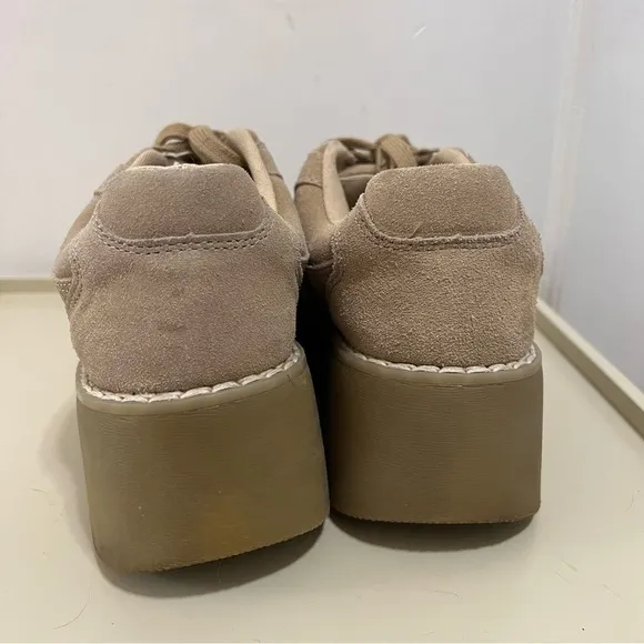 Vintage xhilaration Y2k chunky platform suede oxfords