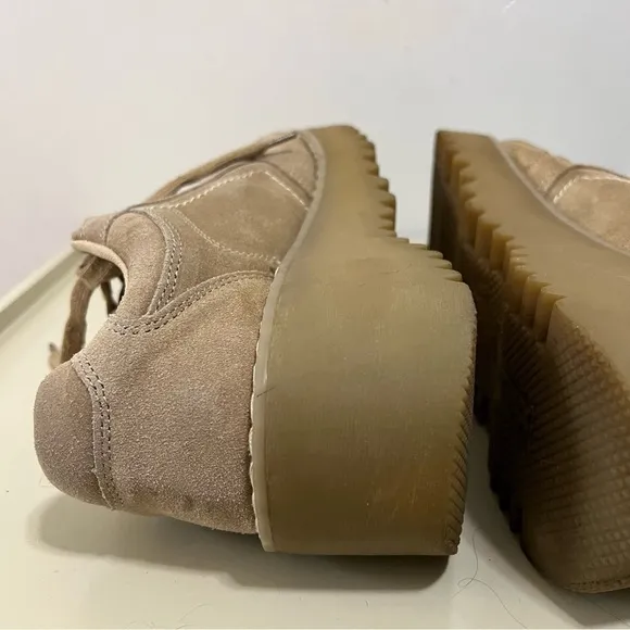 Vintage xhilaration Y2k chunky platform suede oxfords