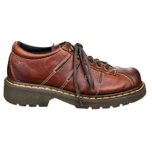 Vintage Y2K Dr. Martens DMs Unisex Brown Chunky Oxfords Size M 8 W 9
