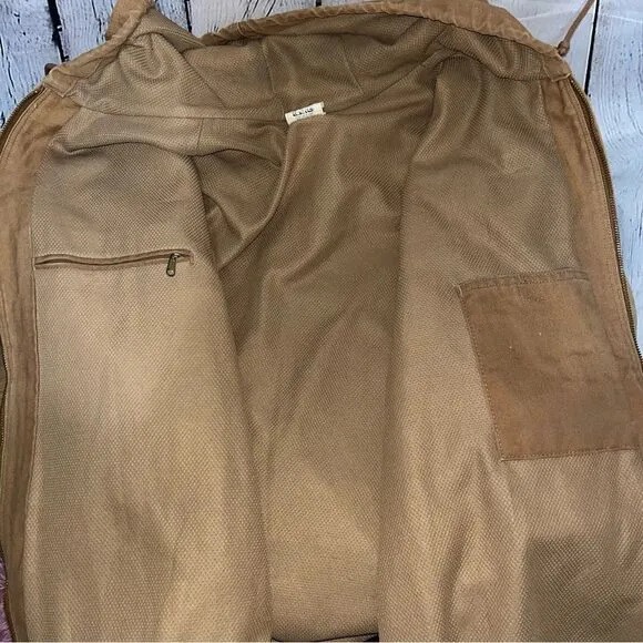 Vintage Carhartt Duck Canvas Hooded Thermal Lined Work Jacket