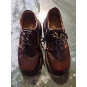 Vintage Dr Martens made in England chunky brown Oxfords sz 1