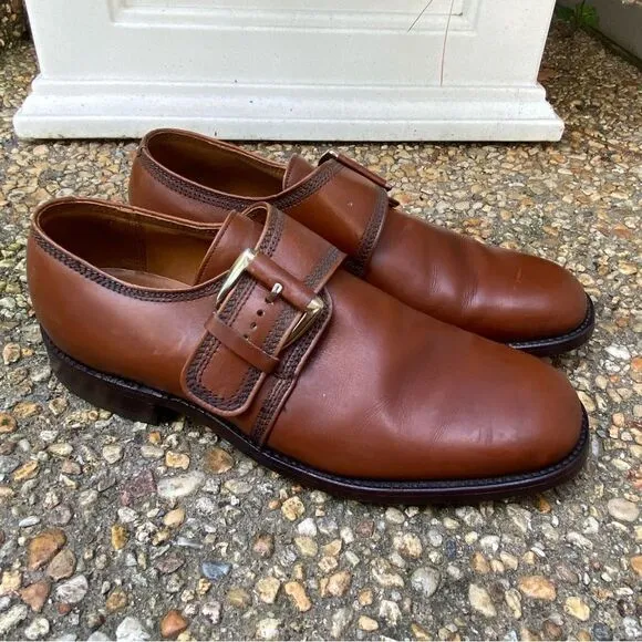 Vintage Florsheim imperial monk strap oxfords 8.5C