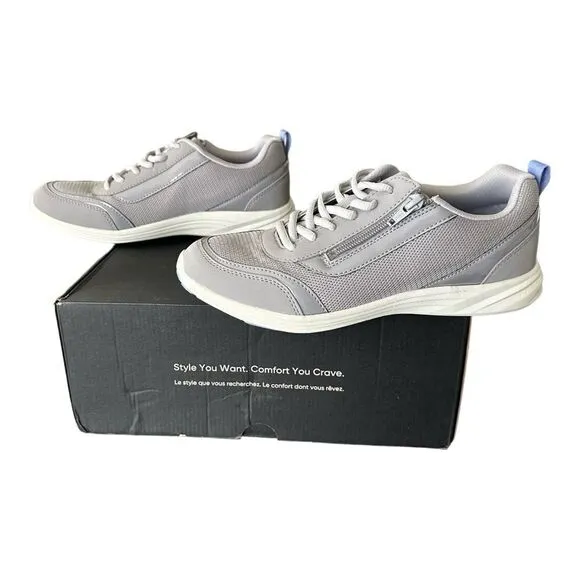 Vionic Cassis Light Grey Like New Women’s Supportive Active Shoes Sneakers 9M
