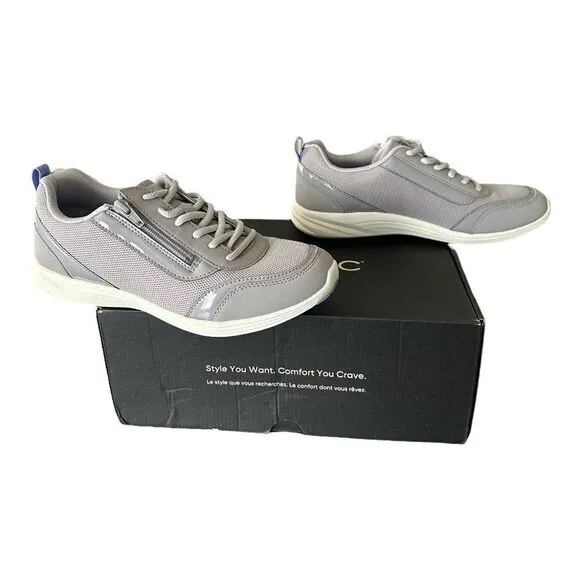 Vionic Cassis Light Grey Like New Women’s Supportive Active Shoes Sneakers 9M