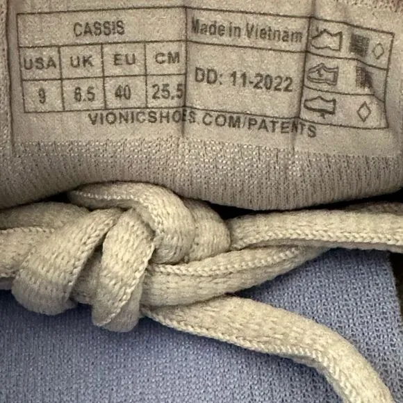 Vionic Cassis Light Grey Like New Women’s Supportive Active Shoes Sneakers 9M