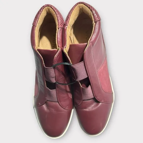 Vionic Emery Slip-on Wedge Comfort Shoe Women's 9 Maroon