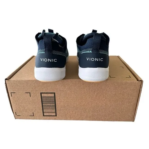 Vionic Lenora Supportive Active Sneakers Shoes Navy Women’s Size 6 New No Box