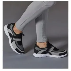 Vionic VAYDA Slip On Athletic Sneakers 8.5 Gray Black Comfort