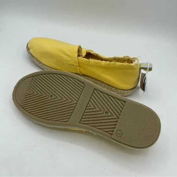 Vionic Women's Laguna Espadrille in Yellow Fun Sun Canvas NWT Size 6 Slip On