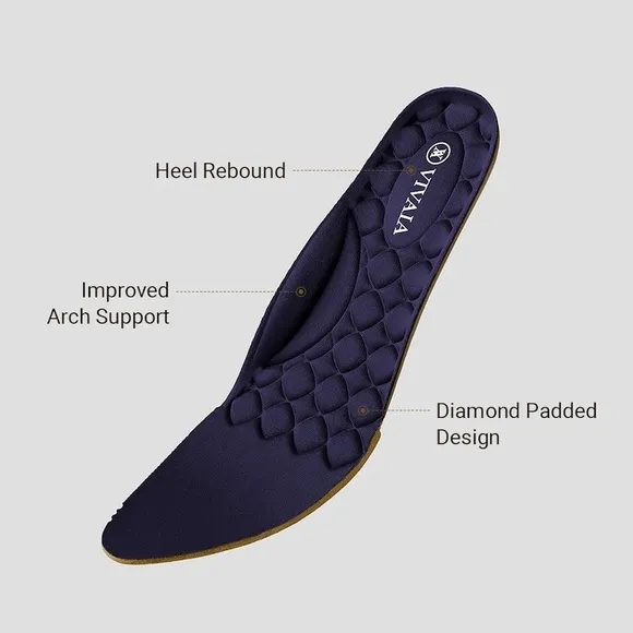 Vivaia Navy Almond Tamia Toe Block Heel, Size 41.5